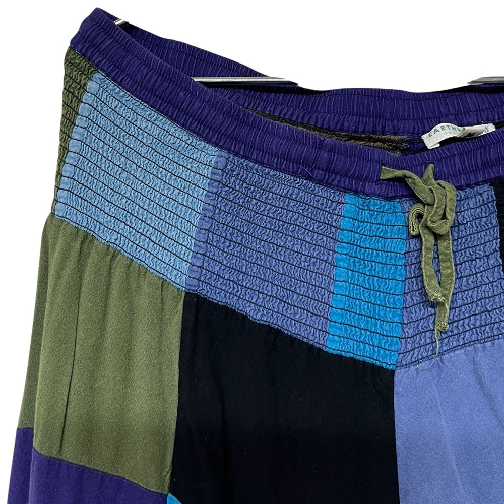 Earthbound Trading Co multicolor patchwork drawst… - image 5